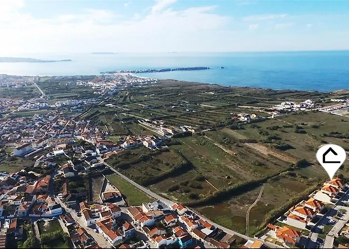 Apartament Hetty House - Ferrel, Big House, Balcony With Open View Ferrel (Leiria)